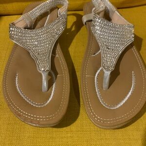 Lucita Silver Bling Sandals